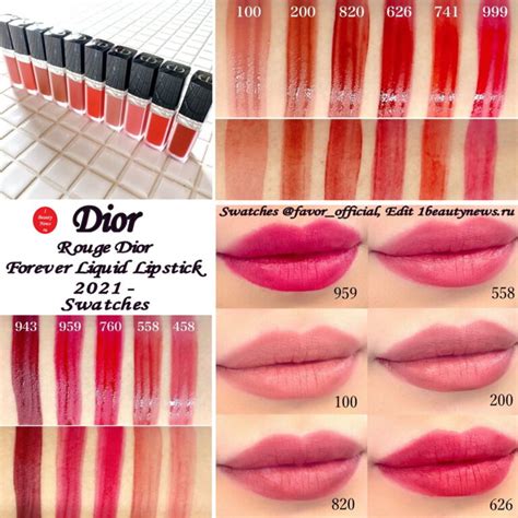 rouge dior 100 swatch|Dior Rouge Dior Forever Liquid Review & Swatches 2021 .